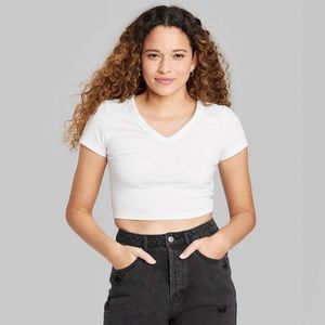 White Crop Top